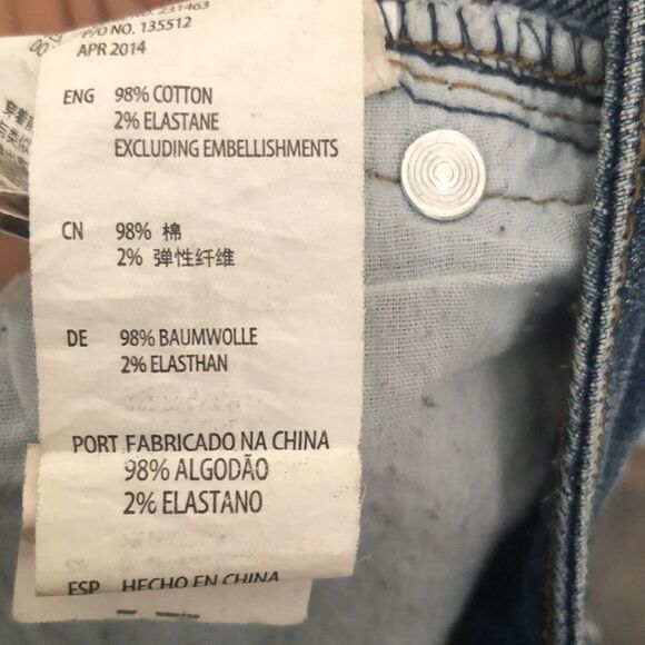 Cotton on distressed Blue Jean Shorts size 8 - Picture 6 of 6